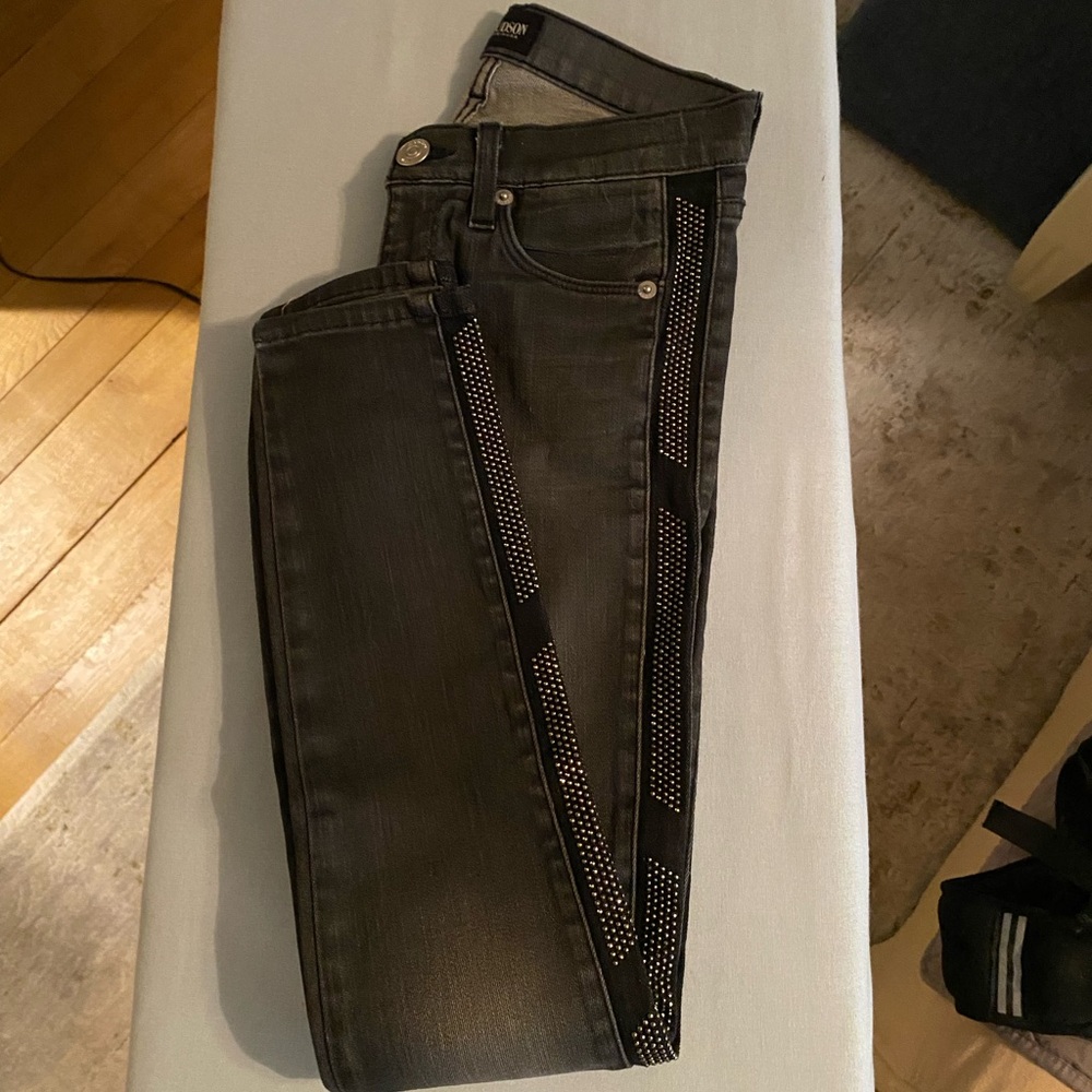 Hudson Black Studded Jeans